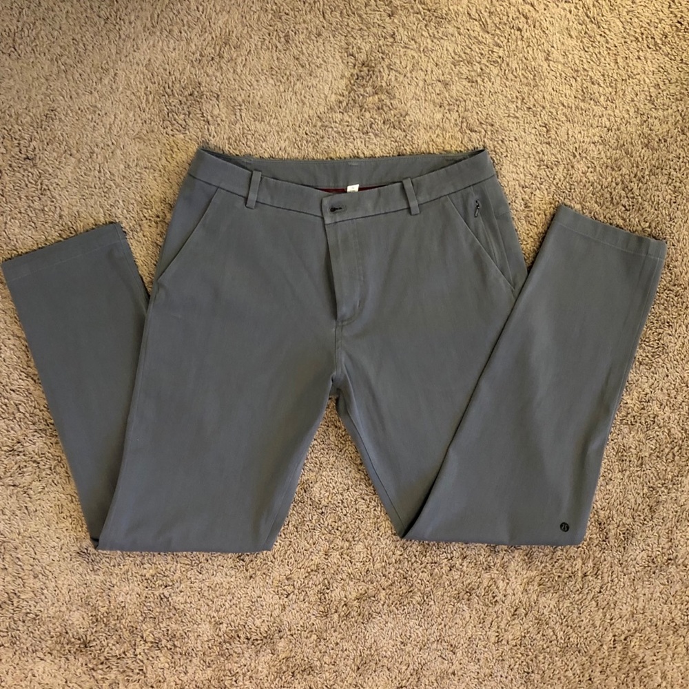 Men’s Lululemon Commission Pants Gray 36w 32l